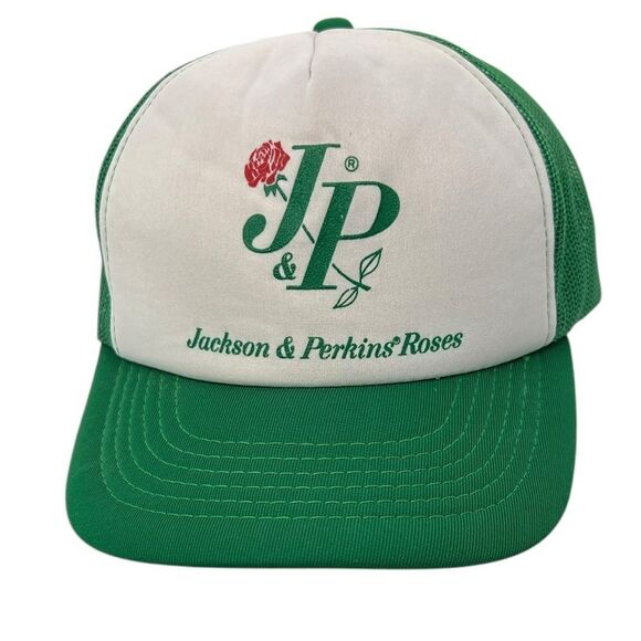 🌹vintage Royal Crown J&P Jackson & Perkins trucker hat snapback rose growers - Picture 1 of 14